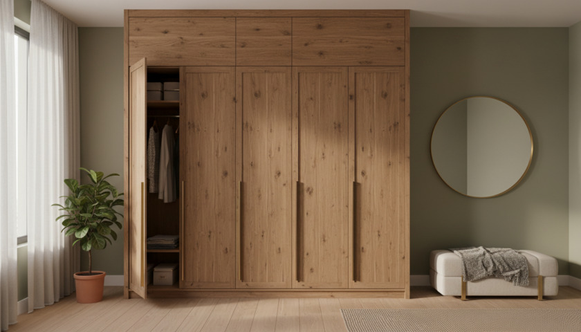 Thi công tủ gỗ tự nhiên tại Quảng Ngãi